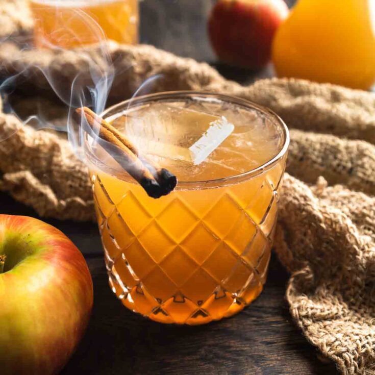 Image for Apple Cider Whiskey Sour with Smoked Cinnamon