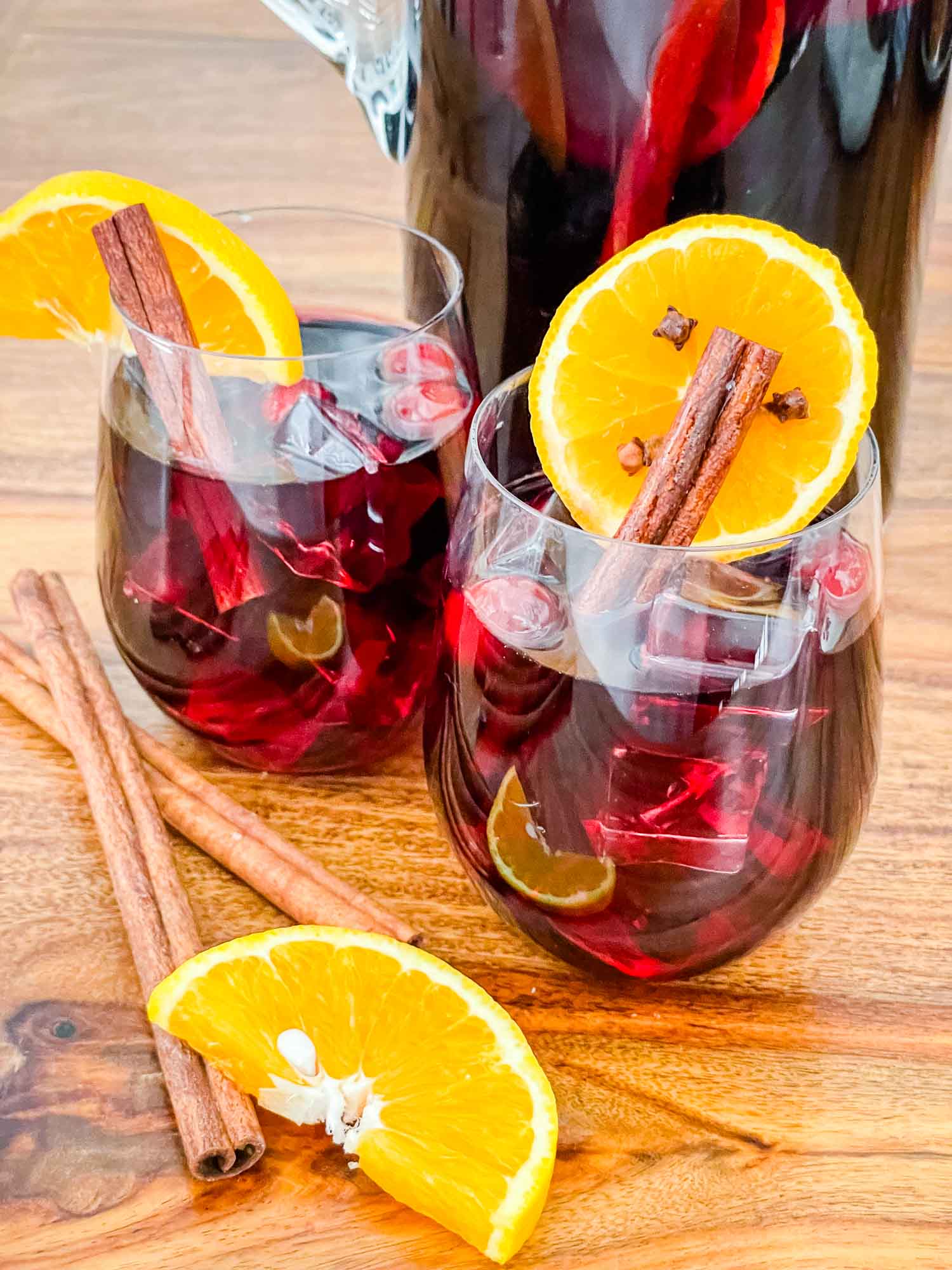 Cranberry Orange Red Wine Holiday Sangria